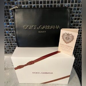 Dolce & Gabbana Black Beauty makeup bag cosmetic Pouch